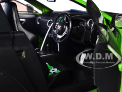 Nissan GT-R (R35) Liberty Walk Body Kit 2.0 RHD (Right Hand Drive) Green and Matt Black 