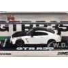 Nissan GT-R (R35) Nismo RHD (Right Hand Drive) White with Carbon Hood and Top 1/64 Diecast Model Car by Inno Models