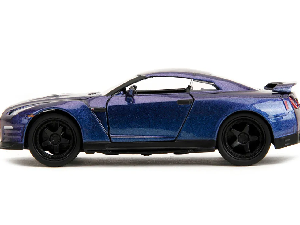 2009 Nissan GT R R35 Purple Metallic Pink Slips Series 1/32 Diecast Model Car Jada 34856