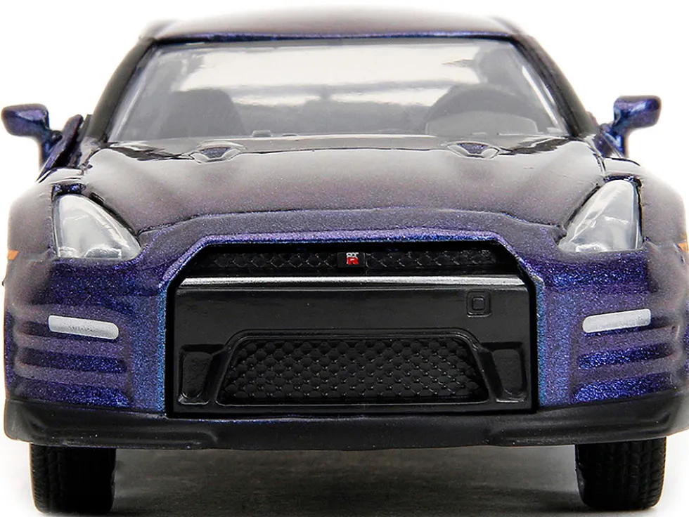 2009 Nissan GT R R35 Purple Metallic Pink Slips Series 1/32 Diecast Model Car Jada 34856