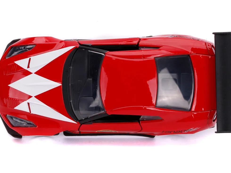 2009 Nissan GT-R R35 Red Red Ranger's Power Rangers 1/32 Diecast Model Car Jada 31827