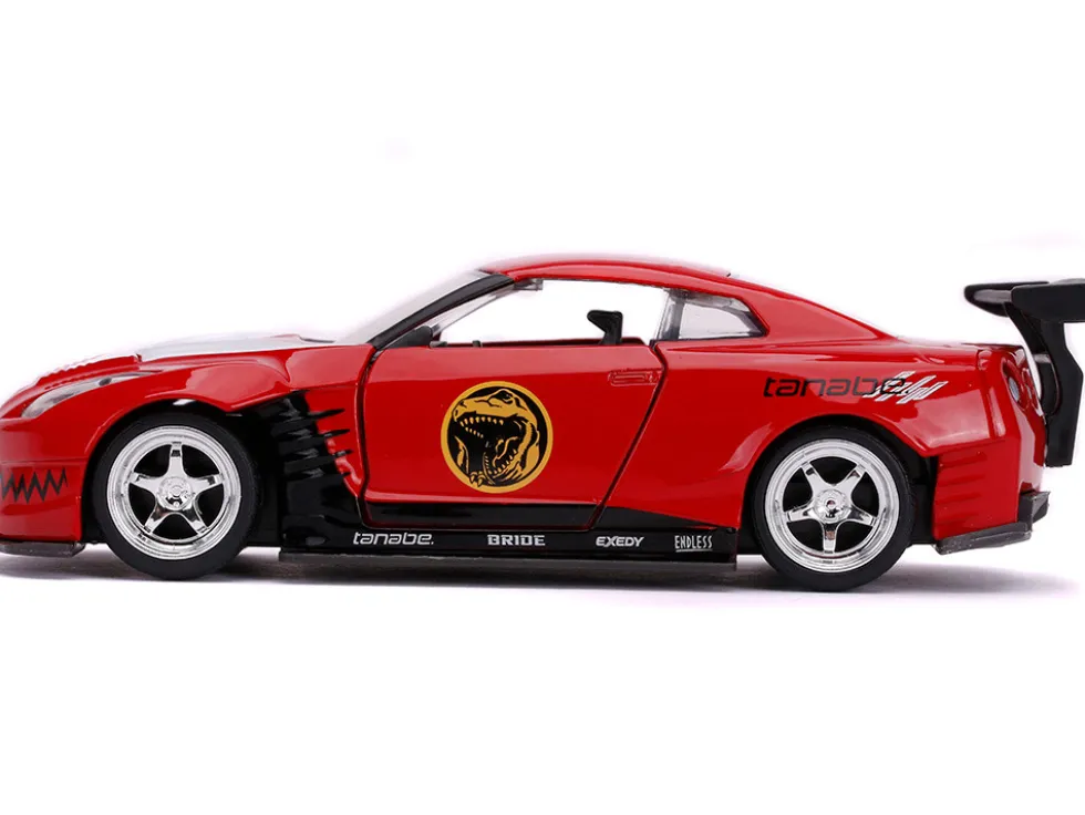 2009 Nissan GT-R R35 Red Red Ranger's Power Rangers 1/32 Diecast Model Car Jada 31827
