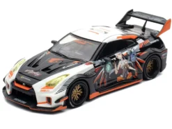Nissan GT-R (R35) Widebody RHD (Right Hand Drive) Black and White with Graphics