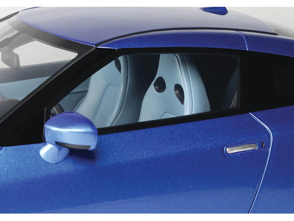 2024 Nissan GT-R Skyline Edition Bayside Blue Metallic 1/18 Model Car by GT Spirit