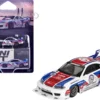 Nissan "LB-Super Silhouette" S15 SILVIA RHD (Right Hand Drive) "GARASIDRIFT x LBWK 2025" White with Blue and Red Stripes Limited Edition 1/64 Diecast Model Car by Mini GT