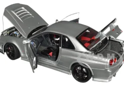 Nissan Nismo R34 GT R Z TUNE RHD Right Hand Drive Silver Metallic 1/18 Model Car Autoart AA77461