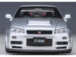 Nissan Nismo R34 GT R Z TUNE RHD Right Hand Drive Silver Metallic 1/18 Model Car Autoart AA77461