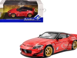 2022 Nissan Pandem Fairlady Z RHD (Right Hand Drive) Red Metallic with Black Top 1/43 Diecast Model Car by Solido