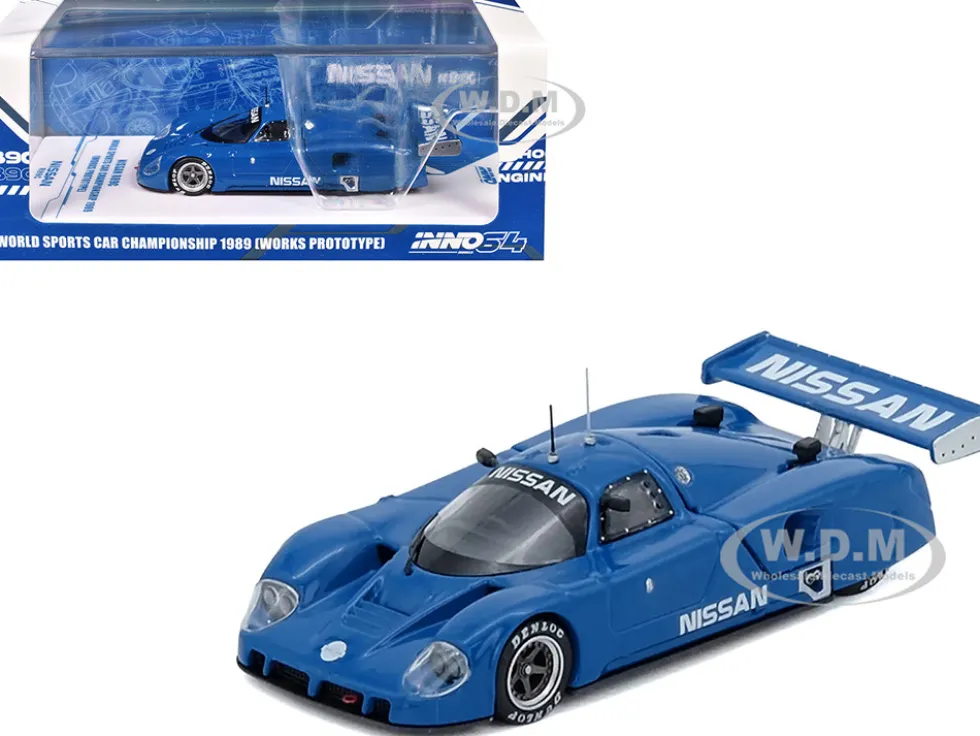 Nissan R89C "Works Prototype" Blue "World Sports Car Championship" (1989) 1/64 Diecast Model Car by Inno Models
