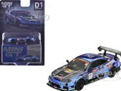 Nissan Silvia (S15) D-MAX RHD (Right Hand Drive) #46 Masao Suenaga "D-MAX Racing" "D1 Grand Prix" (2023) Limited Edition 1/64 Diecast Model Car by Mini GT