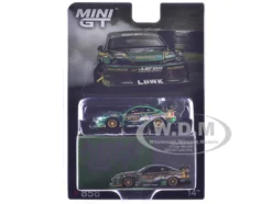 Nissan Silvia (S15) LB-Super Silhouette RHD (Right Hand Drive) "Fausto Racing 2024" Green Metallic Limited Edition 1/64 Diecast Model Car by Mini GT