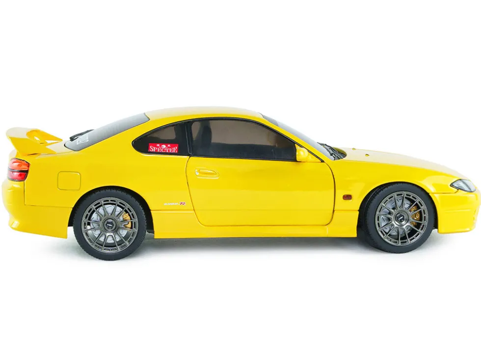 1999 Nissan Silvia (S15) Spec-R Aero RHD (Right Hand Drive) Lightning Yellow 1/18 Diecast Model Car by Solido
