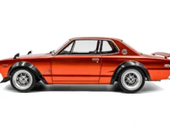 1970 Nissan Skyline (C10) Hakosuka RHD (Right Hand Drive) Orange Metallic 1/18 Diecast Model Car by Solido