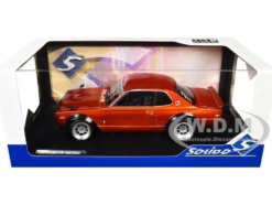 1970 Nissan Skyline (C10) Hakosuka RHD (Right Hand Drive) Orange Metallic 1/18 Diecast Model Car by Solido
