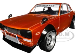 1970 Nissan Skyline (C10) Hakosuka RHD (Right Hand Drive) Orange Metallic 1/18 Diecast Model Car by Solido