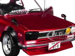 1970 Nissan Skyline (C10) Hakosuka RHD (Right Hand Drive) Red Metallic 1/18 Diecast Model Car by Solido