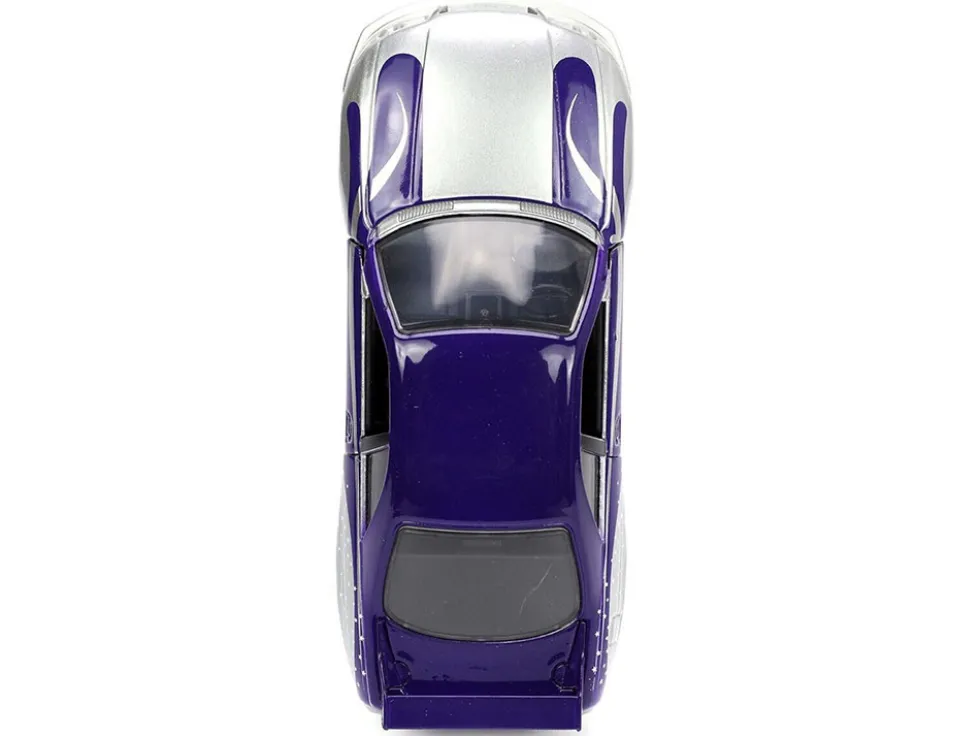 1995 Nissan Skyline GT R BCNR33 Purple and Silver Metallic Fast & Furious Series 1/32 Diecast Model Car Jada