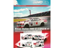 Nissan Skyline 2000 GT-R (KPGC10) #1 RHD (Right Hand Drive) Takahashi Kinimitsu "Fuji Masters 250km" (1971) 1/64 Diecast Model Car by Inno Models