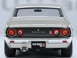 Nissan Skyline 2000GT-R (KPGC110) Tuned Version RHD (Right Hand Drive) Silver Metallic 1/18 Model Car by Autoart