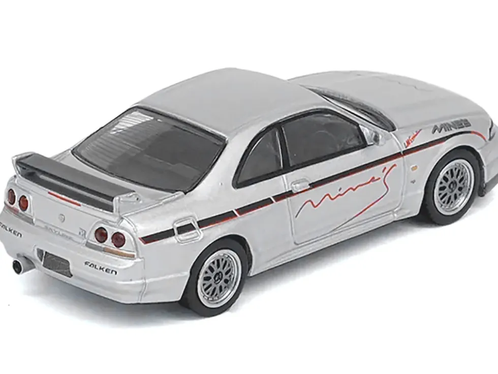 Nissan Skyline GT-R N1 (R33) RHD (Right Hand Drive) "Tuned by Mine's" Silver 1/64 Diecast Model Car by Inno Models