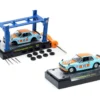 1971 Nissan Skyline GT-R RHD (Right Hand Drive) #15 "Gulf Oil" Light Blue and Orange "Auto-Lifts" Series Limited Edition to 3300 pieces Worldwide 1/64 Diecast Model Car by M2 Machines