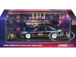 Nissan Skyline GT-R (R33) Nismo 400R RHD (Right Hand Drive) Chameleon "Tokyo Auto Salon Kuala Lumpur First Edition" 1/64 Diecast Model Car by Inno Models