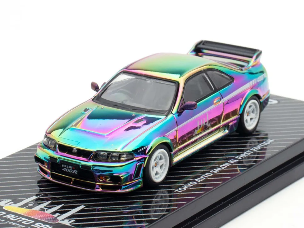 Nissan Skyline GT-R (R33) Nismo 400R RHD (Right Hand Drive) Chameleon "Tokyo Auto Salon Kuala Lumpur First Edition" 1/64 Diecast Model Car by Inno Models