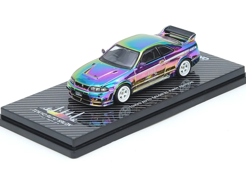 Nissan Skyline GT-R (R33) Nismo 400R RHD (Right Hand Drive) Chameleon "Tokyo Auto Salon Kuala Lumpur First Edition" 1/64 Diecast Model Car by Inno Models