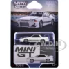 Nissan Skyline GT-R (R32) RHD (Right Hand Drive) "Veilside Combat C-I" White with Gray Stripes Limited Edition 1/64 Diecast Model Car by Mini GT