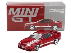 Nissan Skyline GT-R (R32) RHD (Right Hand Drive) "Veilside Combat C-I" Gem Red Metallic Limited Edition 1/64 Diecast Model Car by Mini GT