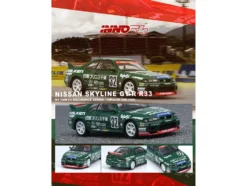 Nissan Skyline GT-R (R33) RHD (Right Hand Drive) #32 "Prince Chiba Falken" N1 Super Endurance Series "Tokachi 24 Hours" (1996) 1/64 Diecast Model Car by Inno Models