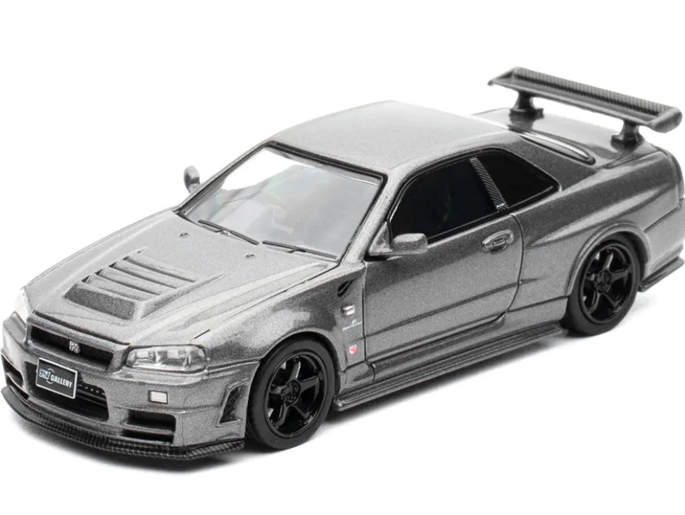 Nissan Skyline GT-R (R34) Z-Tune RHD (Right Hand Drive) Gray Metallic "Thailand Diecast Expo 2025 Event Edition" 1/64 Diecast Model Car by Inno Models
