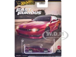 Nissan 240SX (S14) RHD (Right Hand Drive) Maroon with Graphics 