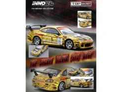 Nissan "Top Secret" Silvia (S15) RHD (Right Hand Drive) Ryuji Miki - Champion "D1 Grand Prix" (2004) 1/64 Diecast Model Car by Inno Models