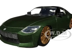 2023 Nissan Z Dark Green Metallic with Black Top Fast X 2023 Movie Fast & Furious Series 1/24 Diecast Model Car Jada 34791