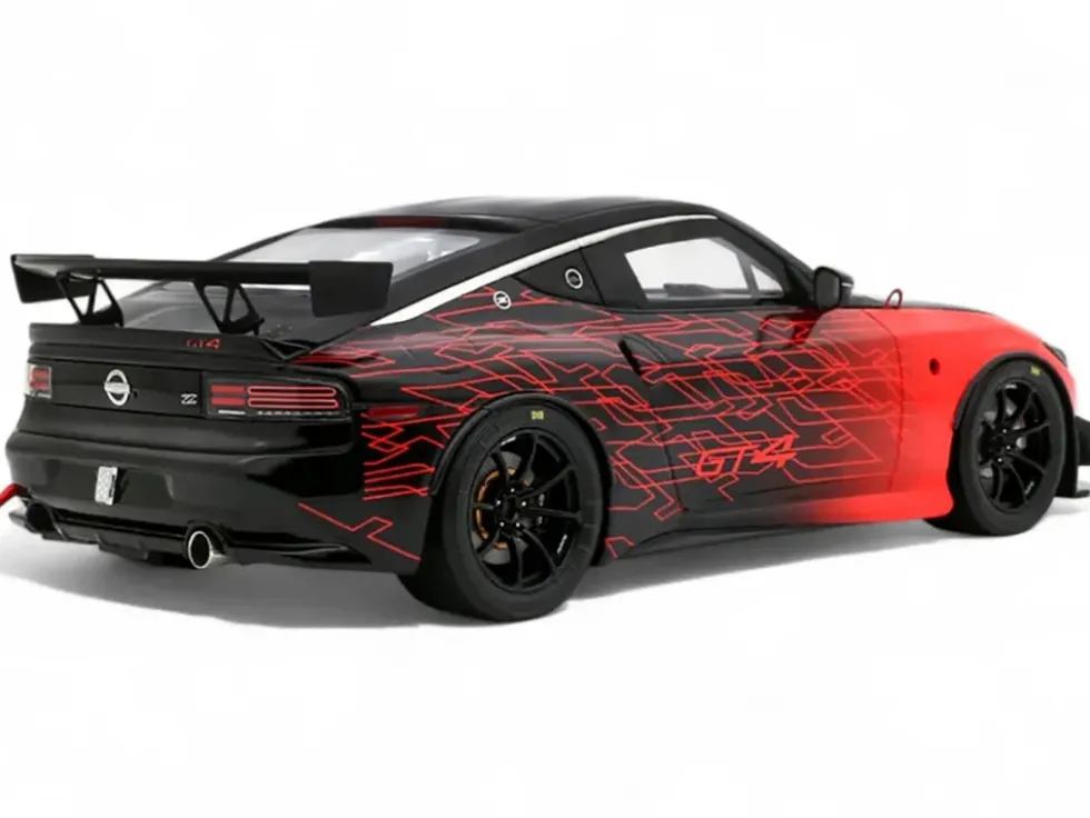 2022 Nissan Z GT4 #23 Black with Red Graphics "2022 SEMA Show" 1/18 Model Car by Otto Mobile