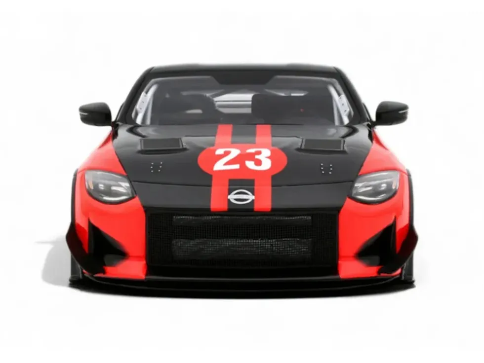 2022 Nissan Z GT4 #23 Black with Red Graphics "2022 SEMA Show" 1/18 Model Car by Otto Mobile