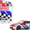 2019 Nissan 370Z #46 John Morton Chrome Red White BRE Brock Racing Enterprises Chrome Edition Limited Edition 2750 pieces Worldwide 1/64 Diecast Model Car Greenlight 51332