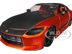 2023 Nissan Z Orange Metallic with Carbon Hood and Black Top 