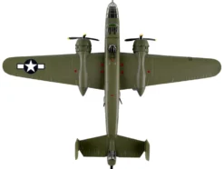 North American B 25J Mitchell Bomber Aircraft Briefing Time United States Air Force 1/100 Diecast Model Airplane Postage Stamp PS5403-5