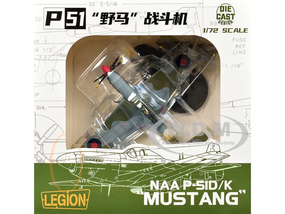 North American Mustang Mk.IV Aircraft "KH774, F/L Ellis Blanchford, No. 112 'Shark' Squadron, 239 Wing, Italy" (1945) Royal Air Force 1/72 Diecast Model Airplane by Legion