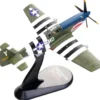 North American P-51B Mustang Aircraft "John Bennett, 487th Fighter Squadron, 352nd Fighter Group, Blue-Nosed Bastards of Bodney, RAF Bodney" (1944) United States Army Air Forces 1/72 Diecast Model Airplane by Legion