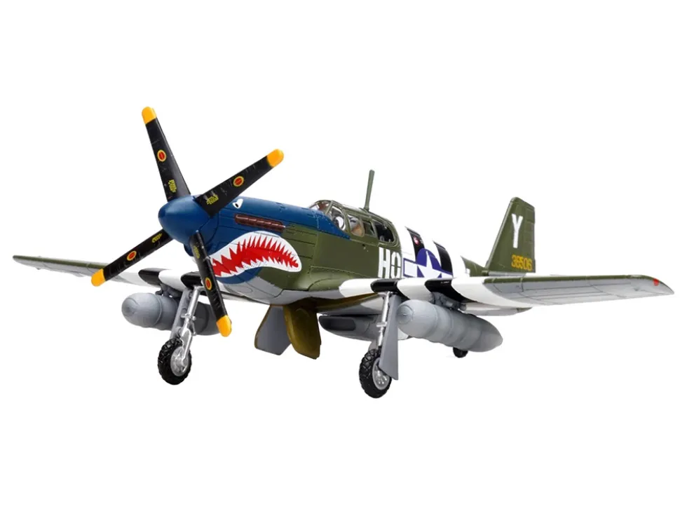 North American P-51B Mustang Aircraft "John Bennett, 487th Fighter Squadron, 352nd Fighter Group, Blue-Nosed Bastards of Bodney, RAF Bodney" (1944) United States Army Air Forces 1/72 Diecast Model Airplane by Legion
