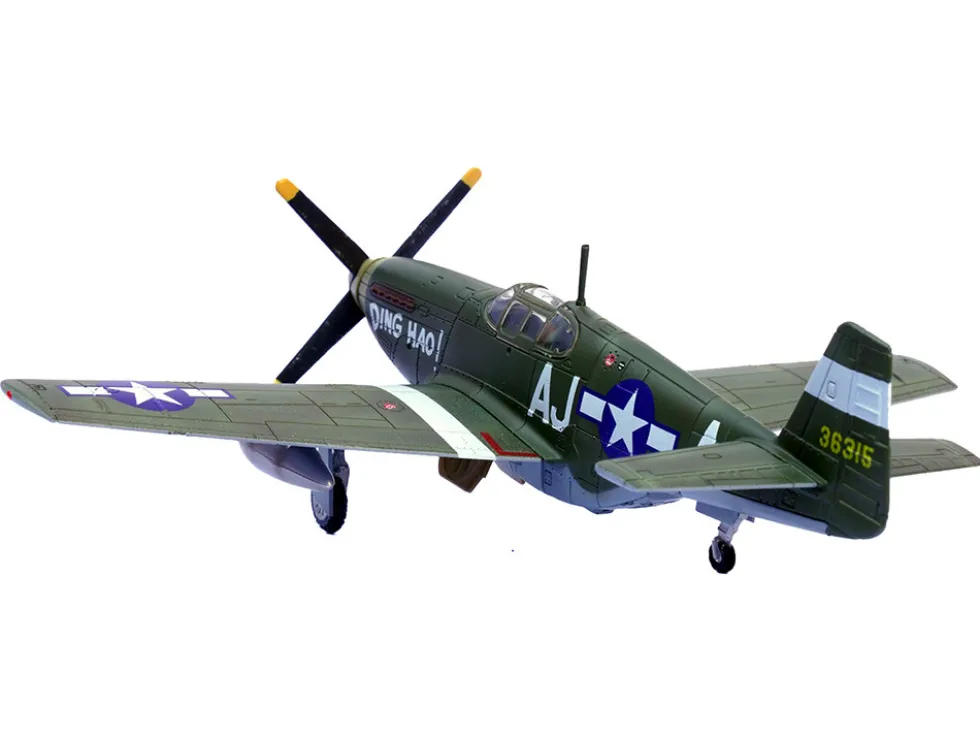 North American P-51B Mustang Aircraft "Ding Hao!, 356th Fighter Squadron, 354th Fighter Group" (1944) United States Army Air Forces 1/72 Diecast Model Airplane by Legion