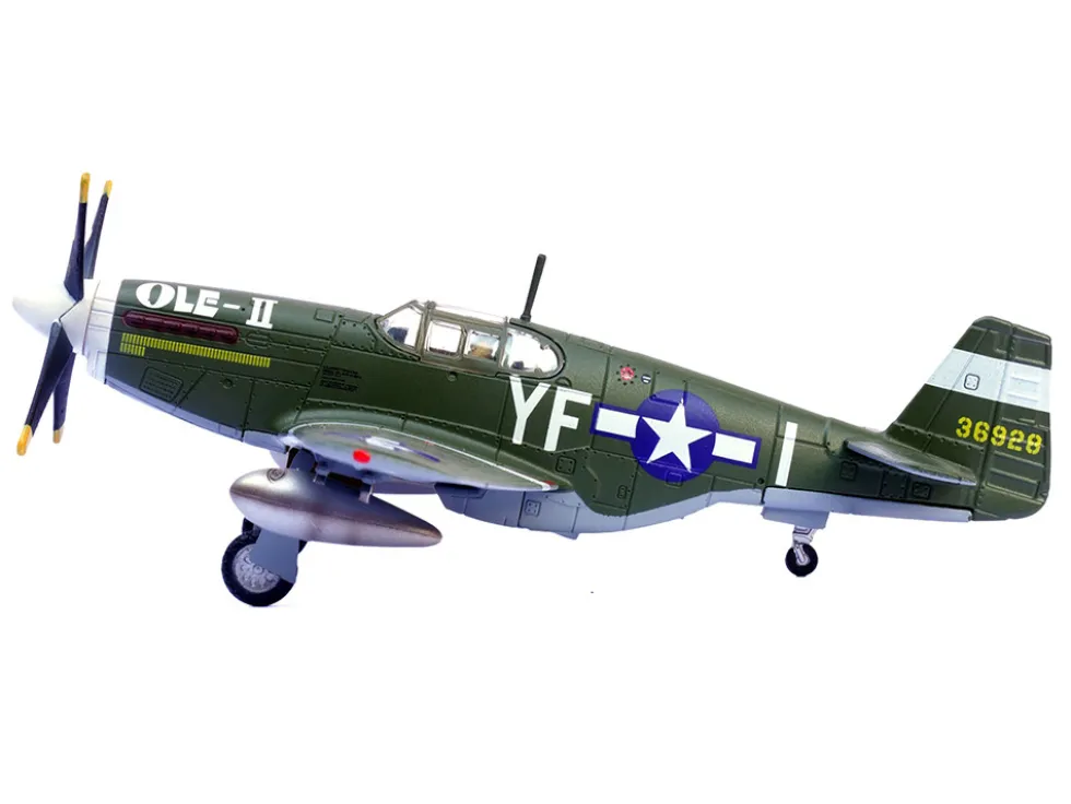 North American P-51B Mustang Aircraft "Ole-II, 358th Fighter Squadron, 355th Fighter Group, Steeple Morden Strafers" (1944) United States Army Air Forces 1/72 Diecast Model Airplane by Legion