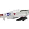 North American P 51C Mustang Fighter Aircraft Gray Tuskegee Airmen United States Army Air Force with Runway Section Diecast Model Airplane Runway24 RW190
