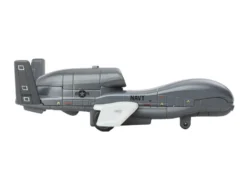 Northrop Grumman RQ-4 Global Hawk Military Drone "United States Navy" Gray and White Diecast Model Airplane by Daron