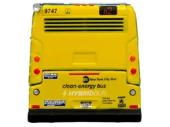 Nova Bus LFSH HEV Hybrid Transit Bus "MTA New York City" Blue with Yellow Graphics Limited Edition to 504 pieces Worldwide 1/87 (HO) Diecast Model by Iconic Replicas