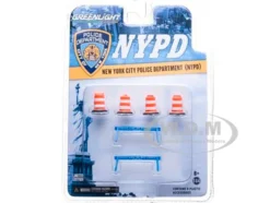 NYPD Accessory Pack 6pc Set Series 1 For 1/64 Model Cars Greenlight 13068