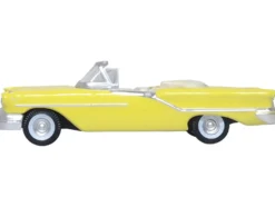1957 Oldsmobile 88 Convertible Coronado Yellow 1/87 HO Scale Diecast Model Car Oxford Diecast 87OC57001